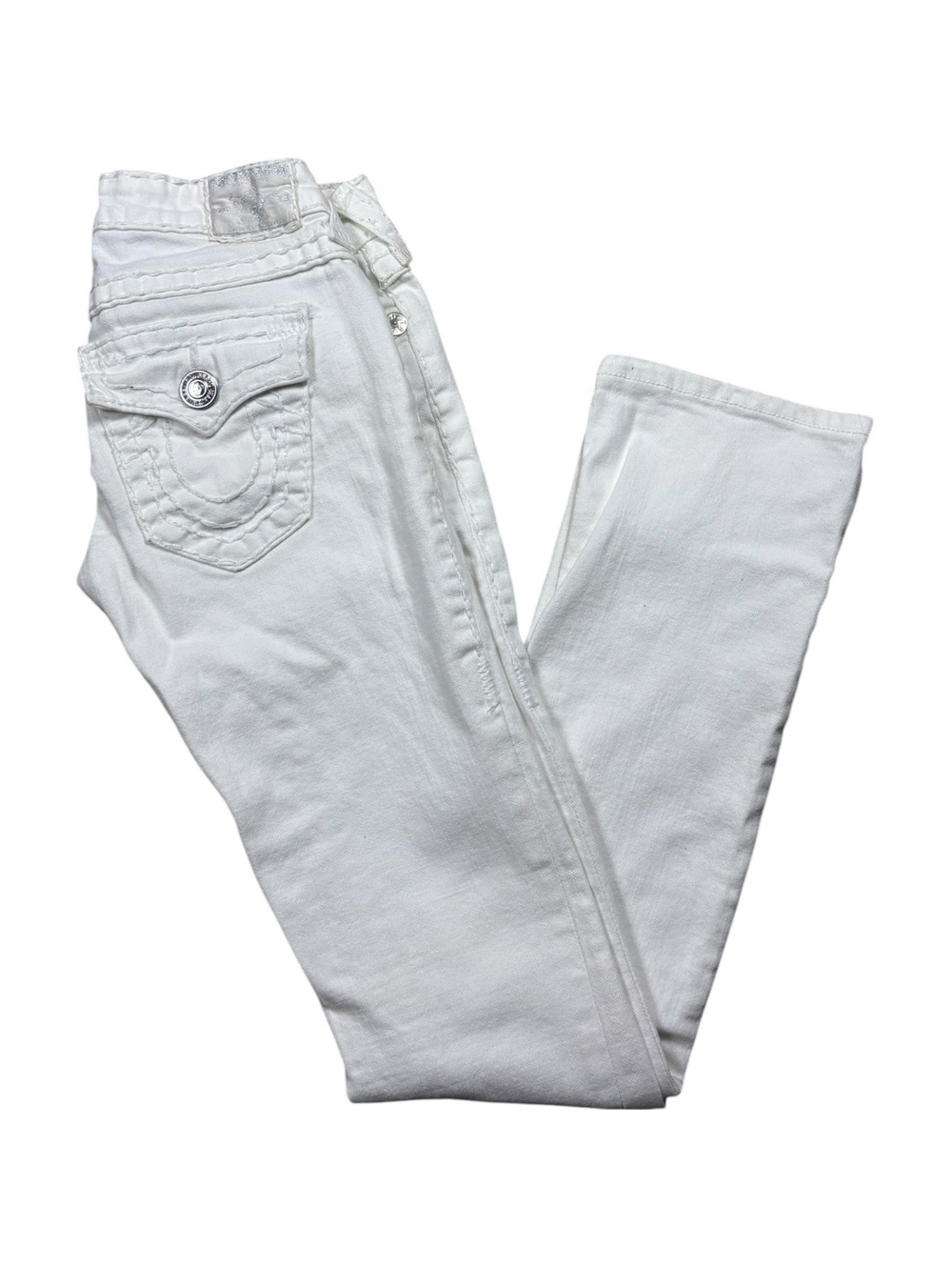 True Religion Y2K Billy Super T White Bootcut Jeans
